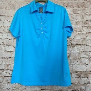 PAGE & Tuttle Cool Swing Sz L Short Sleeve Top